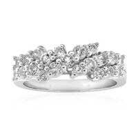 White Topaz Silver Ring