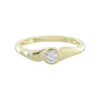 9K Flawless (F) Diamond Gold Ring (LUCENT DIAMONDS)