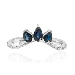 14K Ceylon Blue Sapphire Gold Ring (CIRARI)