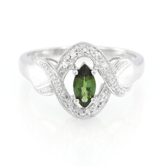 Cuprian Tourmaline Silver Ring