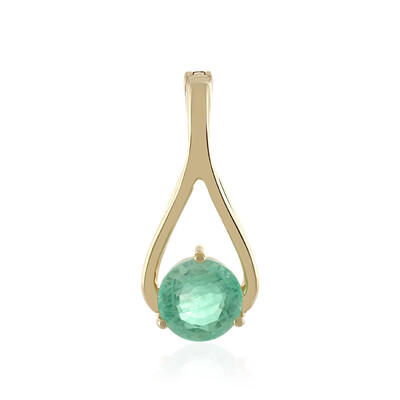 9K Ethiopian Emerald Gold Pendant