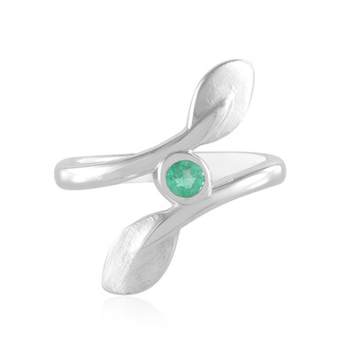 Colombian Emerald Silver Ring (MONOSONO COLLECTION)