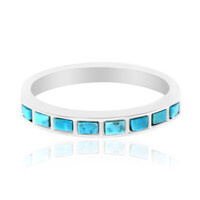 Kingman Turquoise Silver Ring (Anne Bever)