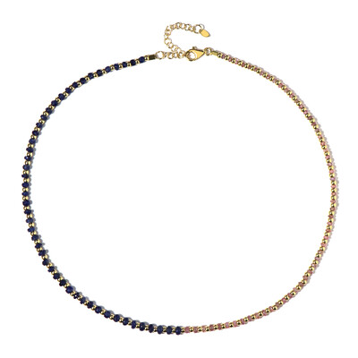 Blue Sapphire Silver Necklace