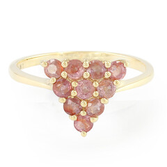 18K Unheated Padparadscha Sapphire Gold Ring (AMAYANI)