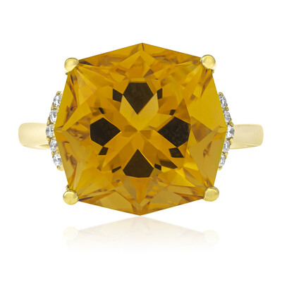 14K Citrine Gold Ring