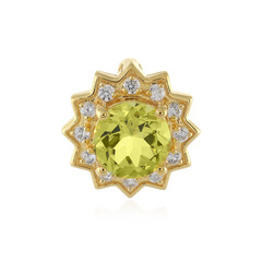 Lemon Quartz Silver Pendant