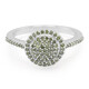 Fancy Diamond Silver Ring