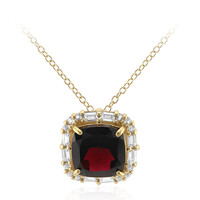 Indian Garnet Silver Necklace