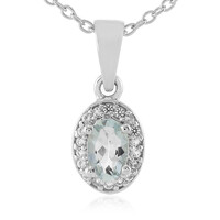 Aquamarine Silver Necklace