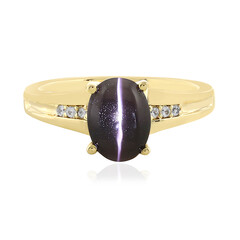 Cat´s Eye Sillimanite Silver Ring