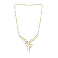 White Topaz Silver Necklace