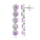 Amethyst Silver Earrings