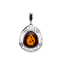 Baltic Amber Silver Pendant