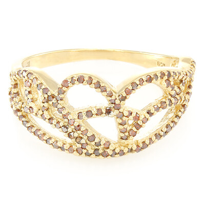 Fancy Diamond Silver Ring