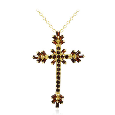 Mozambique Garnet Silver Necklace