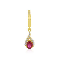 Bemainty Ruby Silver Pendant