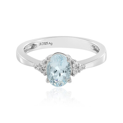 Aquamarine Silver Ring