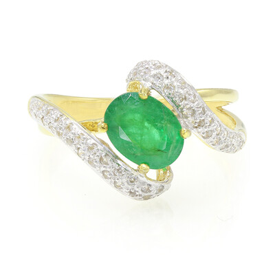 Bahia Emerald Silver Ring