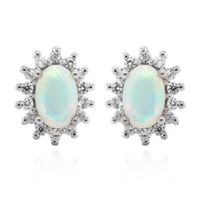 Welo Opal Silver Earrings