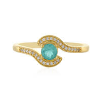 Blue Apatite Silver Ring