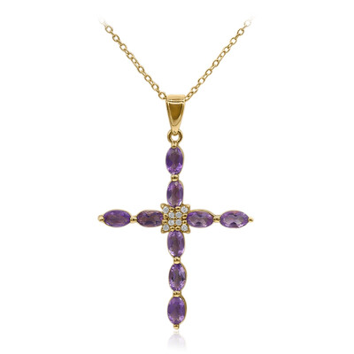 Amethyst Silver Necklace