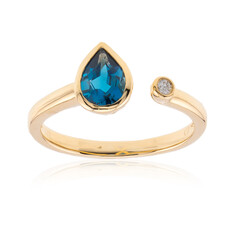 14K London Blue Topaz Gold Ring