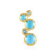 Sleeping Beauty Turquoise Silver Pendant