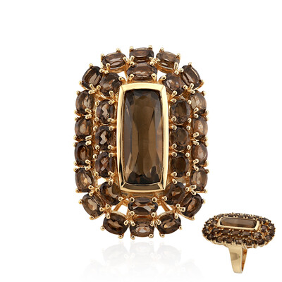 Smoky Quartz Silver Ring