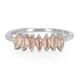 Padparadscha Sapphire Silver Ring
