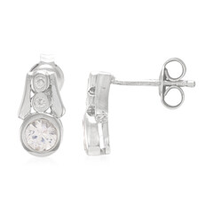 Mozambique Sapphire Silver Earrings