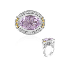 Rose de France Amethyst Silver Ring (Dallas Prince Designs)