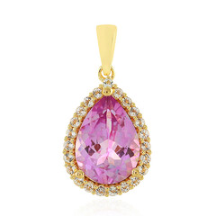 Anniversary Topaz Silver Pendant