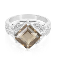 Smoky Quartz Silver Ring