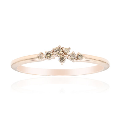 9K SI1 Argyle Rose De France Diamond Gold Ring (Annette)