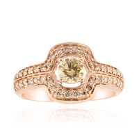 9K VS1 Argyle Rose De France Diamond Gold Ring