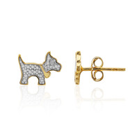 I3 (I) Diamond Silver Earrings