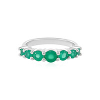 Green Onyx Silver Ring