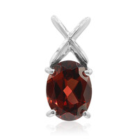 Mozambique Garnet Silver Pendant
