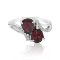 Rhodolite Silver Ring