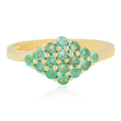 Colombian Emerald Silver Ring