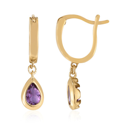 Amethyst Silver Earrings