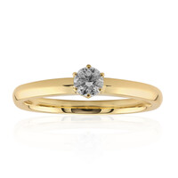 18K SI1 (J) Diamond Gold Ring