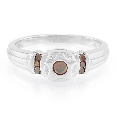 Fancy Diamond Silver Ring