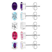 Moroccan Amethyst Silver Earrings