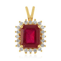 Madagascar Ruby Silver Pendant