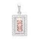 Padparadscha Sapphire Silver Pendant