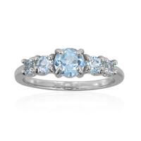 Sky Blue Topaz Silver Ring