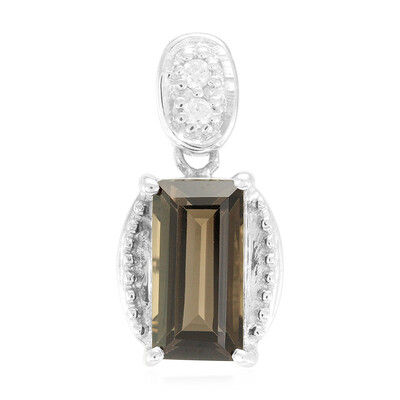 Smoky Quartz Silver Pendant