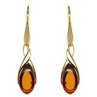 Baltic Amber Silver Earrings